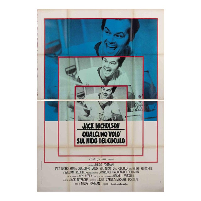 One Flew Over the Cuckoo’s Nest Film Poster, Italy, 1975 For Sale