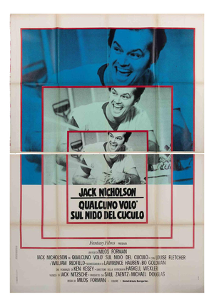 One Flew Over the Cuckoo’s Nest Film Poster, Italy, 1975