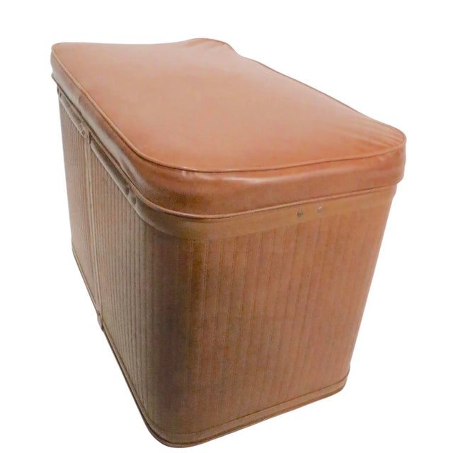 Mid 20th Century Genuine Pearl-Wick Mid Century Hamper C 1950/60's For Sale - Image 5 of 13