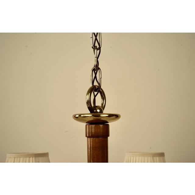 Oswald Haerdtl Vintage Chandelier in Brassard Wood by Oswald Haerdtl, 1933 For Sale - Image 4 of 18