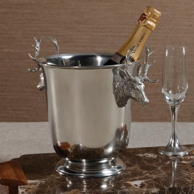 St. Moritz Pewter Wine Cooler/Ice Bucket For Sale - Image 4 of 6
