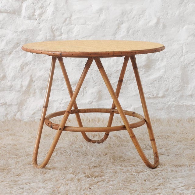 Mid-Century Modern Mid-Century Modern Bamboo Coffee Table, France, 1960s For Sale - Image 3 of 13