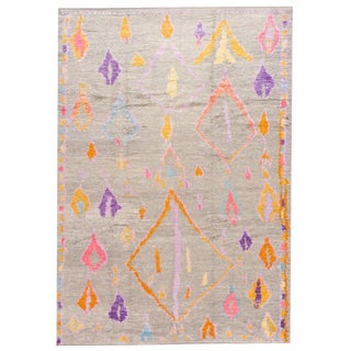 Modern Moroccan Style Rug, 8'9" X 12'5" For Sale