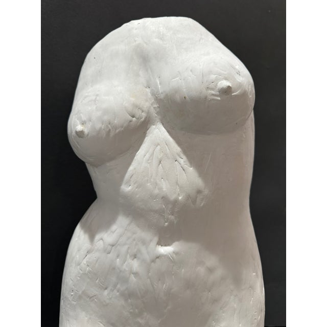 Sculpture Materials Mid 20th Century Larry Mohr Signed Figurative Sculpture – Plaster Modern Abstract Nude For Sale - Image 7 of 11