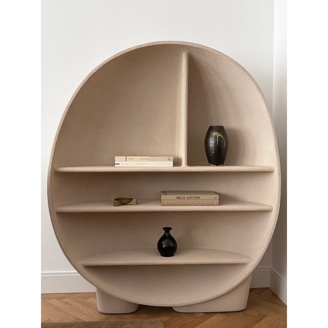 Authentic Primordial Bookcase designed by Raphaël Navot for Roche Bobois, from the NATIV collection. A sculptural...