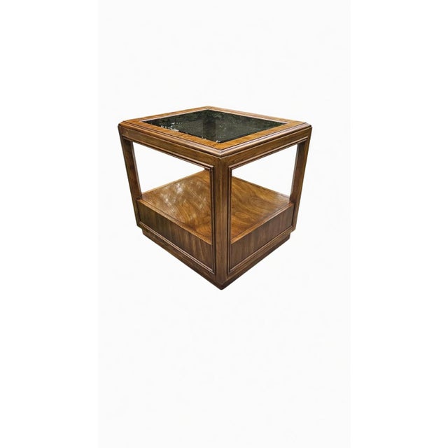 Campaign Vintage 1980s Drexel Acolade End Table For Sale - Image 3 of 8