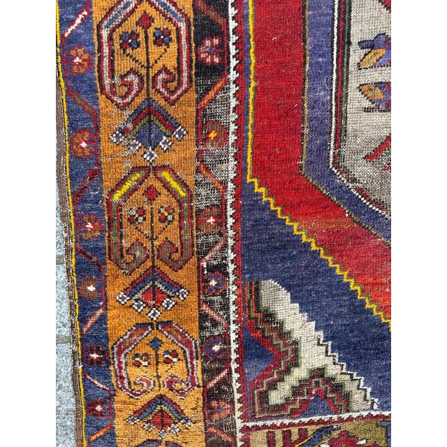 Vintage Turkish Distressed Rug, 1930s For Sale - Image 4 of 18