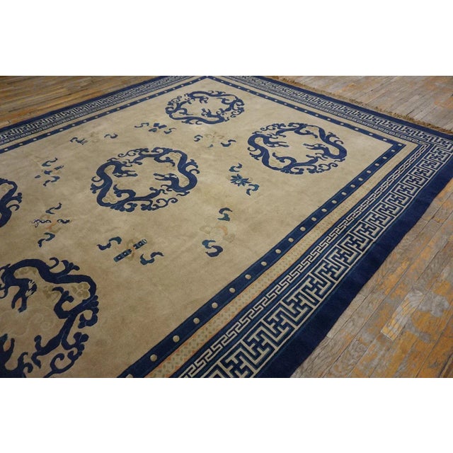 Antique Chinese Peking Rug For Sale - Image 10 of 11