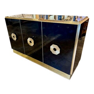 Murano Black Glass Buffet For Sale