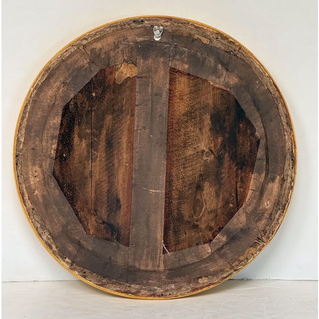 Regency Era Large Round Mirror With Deep Gilt Frame From England (Dia 26 1/2 In) For Sale - Image 10 of 10