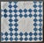 This wonderful indigo and white Double Irish Chain antique cotton quilt in a classic color palette is a summer weigh, very...