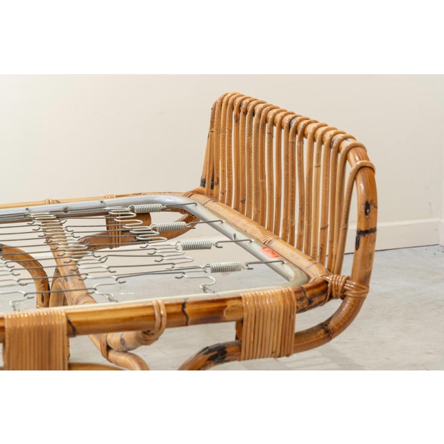 1960s Italian Bamboo Bed or Daybed, 1960s For Sale - Image 5 of 12
