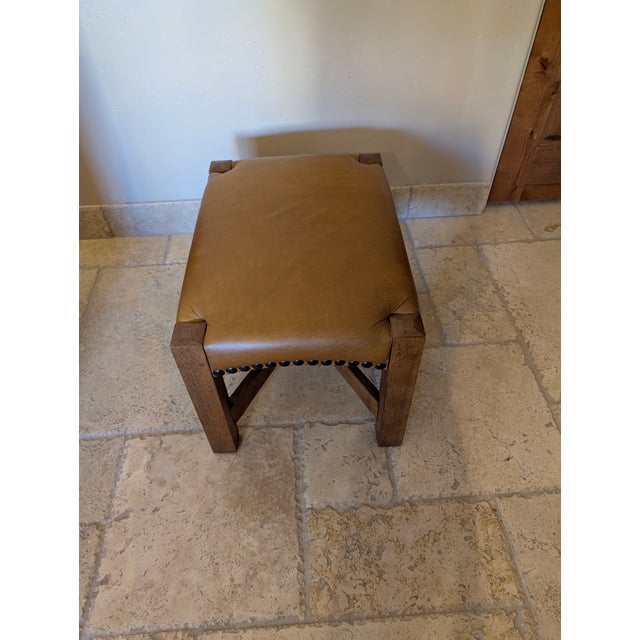 Mission Classic Eastwood Chair and Footstool For Sale - Image 12 of 15