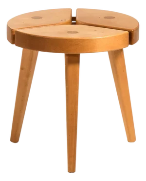 Wooden Stool, Sweden, 1970s