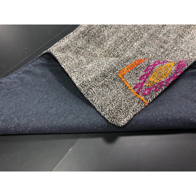 Vintage Turkish Handwoven Aztec Corridor Kilim Rug - 2′3″ × 7′3″ For Sale - Image 4 of 11