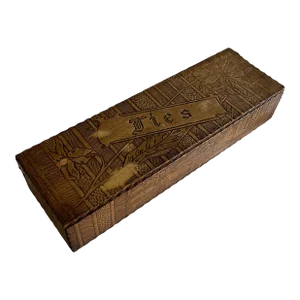 Late 19th Century Antique Pyrography Gentleman’s Tie Box