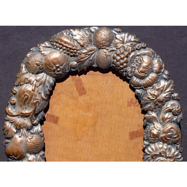 English Antique Sheffield Silver Table Top Picture or Mirror Frame. For Sale - Image 3 of 6