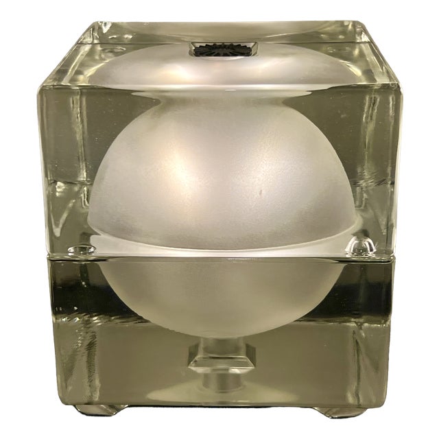 Cubosfera Table Lamp by Alessandro Mendini for Fidenza Vetraria, 1968, 1960s For Sale