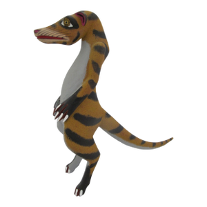 Alebrije Carved Wood MeerKat Tiger Hybrid Animal Oaxaca Mexico Folk Art Figurine