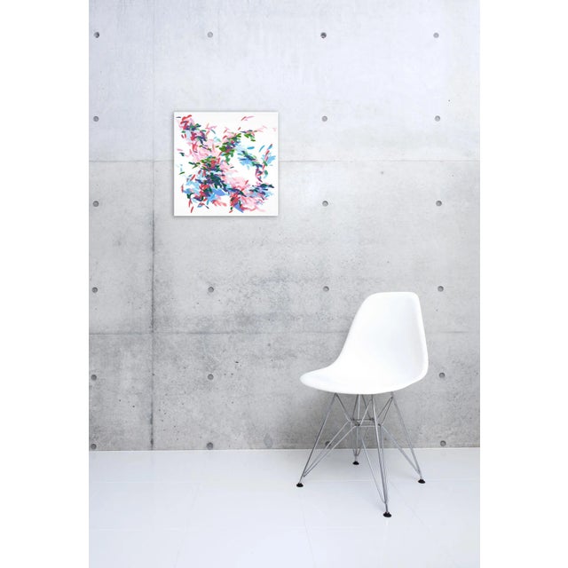 Acrylic on canvas Edition: Unique, Unframed. The work of Korean abstract painter Kyong Lee can be understood as a poetic...