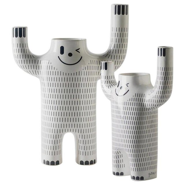 Glazed Happy Susto Vases from Jaime Hayon, Set of 2 For Sale - Image 9 of 9