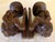 Vintage Carved Wood Tribal Figure Bookends For Sale - Image 4 of 6