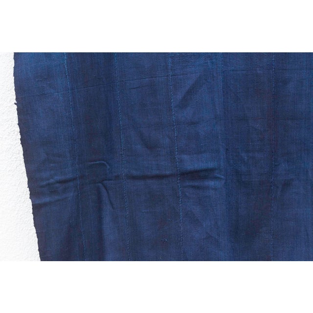 Noiraa Indigo Mud Cloth For Sale - Image 4 of 6