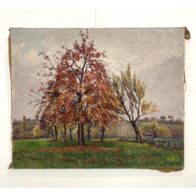 John Henri Deluc, Verger en automne, Hermance, 1939, Oil on Canvas For Sale - Image 12 of 12