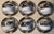 1980s Veroni Gold Black & Grey Cappuccino Cups & Saucers Service for 6 - 12 pcs For Sale In Philadelphia - Image 6 of 8