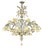 Huge Italian Chandelier with Flowers and Leaves Murano Glass For Sale