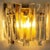 Textured Ice Glass and Brass Wall Light attributed to J. T. Kalmar for Kalmar, 1970s For Sale - Image 9 of 13