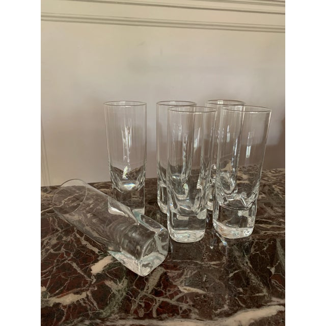 Italian Vintage Italian Highball Glasses- Set of 6 For Sale - Image 3 of 9
