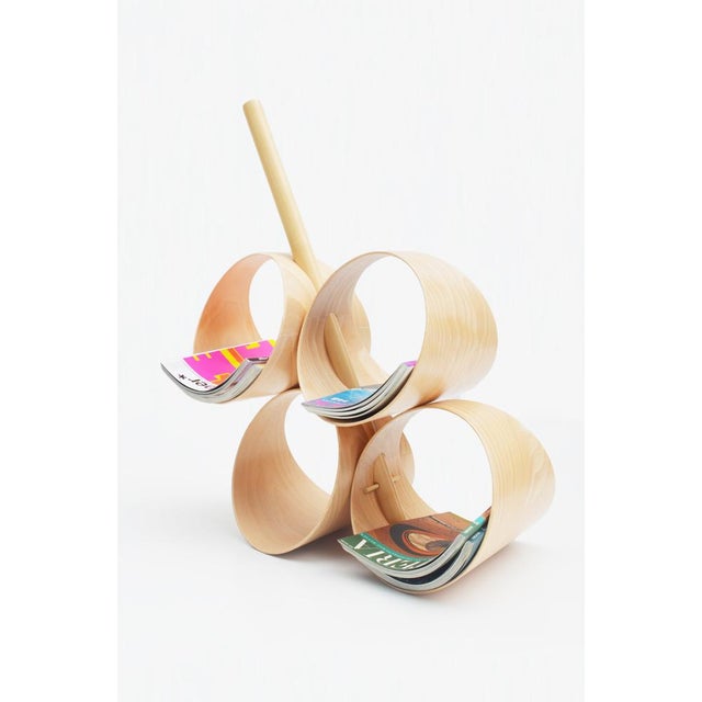 Contemporary Magazine Rack by Carl Magnus Persson for Villa Home Collection For Sale - Image 3 of 3