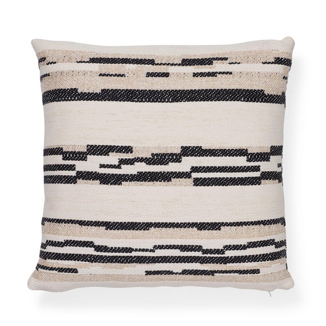 Contemporary Schumacher Sambar Black Gold Two-Sided Pillow - 20ʺW × 20"H For Sale In Charlotte - Image 6 of 6
