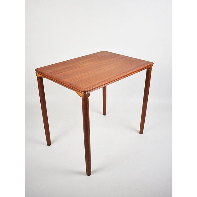 Vintage Side Table in Teak, 1950s For Sale - Image 9 of 13