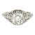 1930's 18 Karat White Gold Mounting With a 1.2 Carat Modern Diamond Ring For Sale