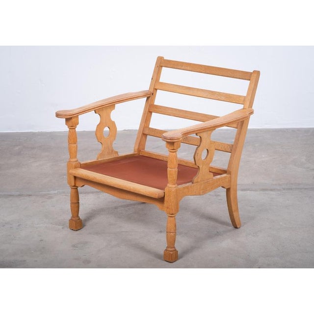 Vintage Oak Chair by Henning Kjærnulf, Denmark, 1960s For Sale - Image 10 of 11