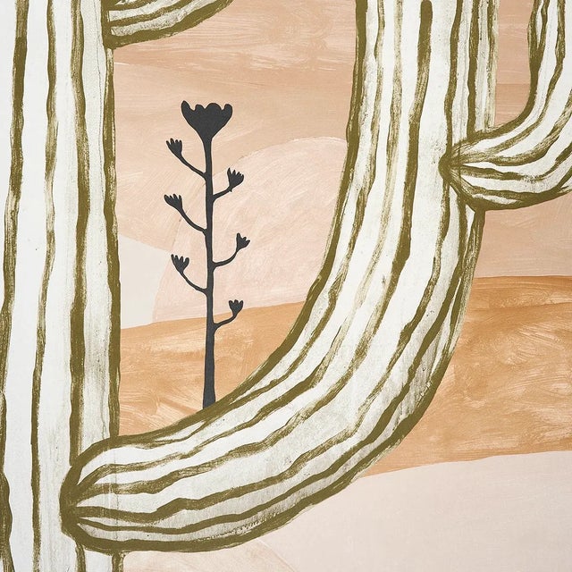 Schumacher Sample - Schumacher Desert Scape Wallpaper Panel Set in Mojave For Sale - Image 4 of 6