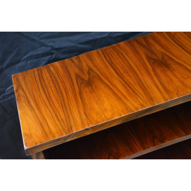 Art Deco Walnut Open Bookcases, 1930s, Set of 2 For Sale - Image 15 of 18