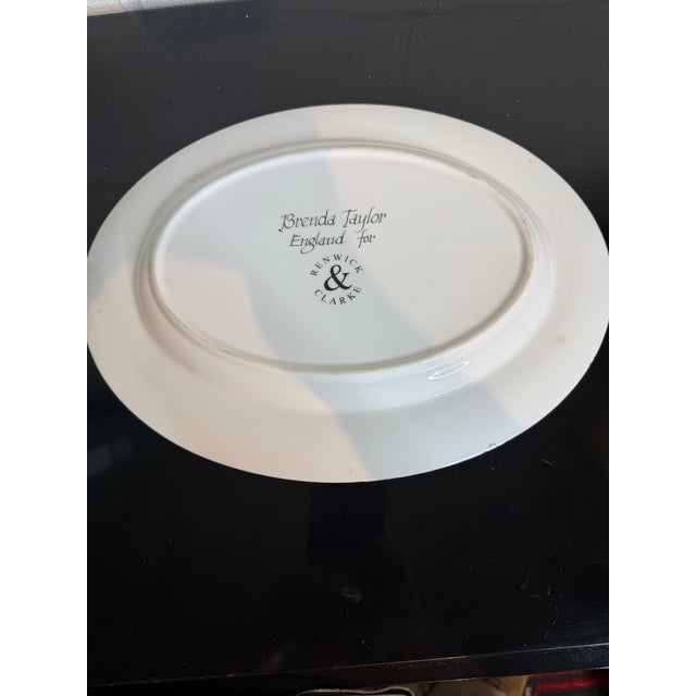 Vintage Fornasetti Style Pink Splash Luster Platter | Chairish