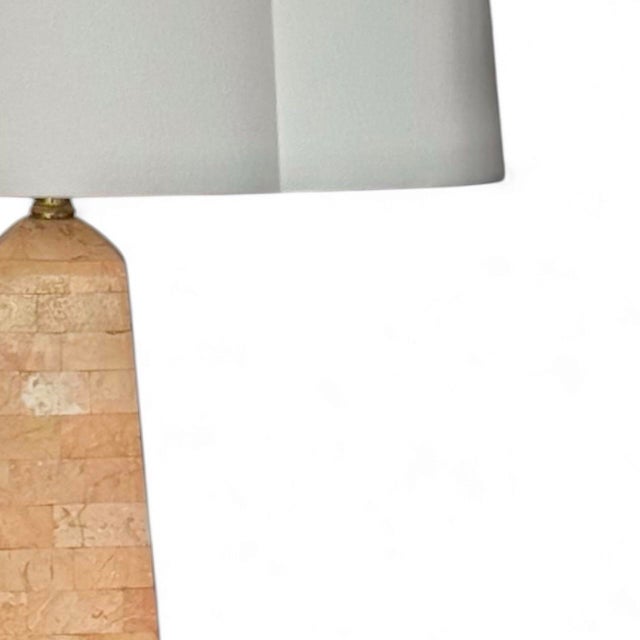 1980s Tessellated Marble and Brass Obelisk Table Lamps by Maitland Smith - A Pair For Sale In Atlanta - Image 6 of 8