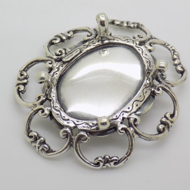 1980s Vintage Italian Handmade Genuine Silver Table Centerpiece Figurine, 1980s For Sale - Image 5 of 13