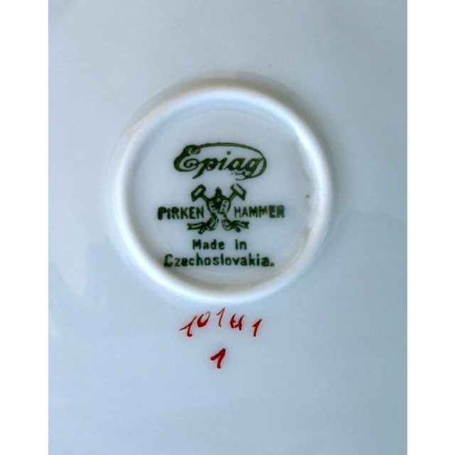 Gold Dresden Hand Painted Dinner Plates - Set of 10 For Sale - Image 8 of 12