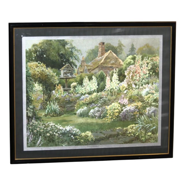 Cottage Garden Wall Art, England, 1990s For Sale