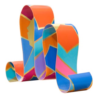 Dorothy Gillespie Ribbon Sculpture For Sale