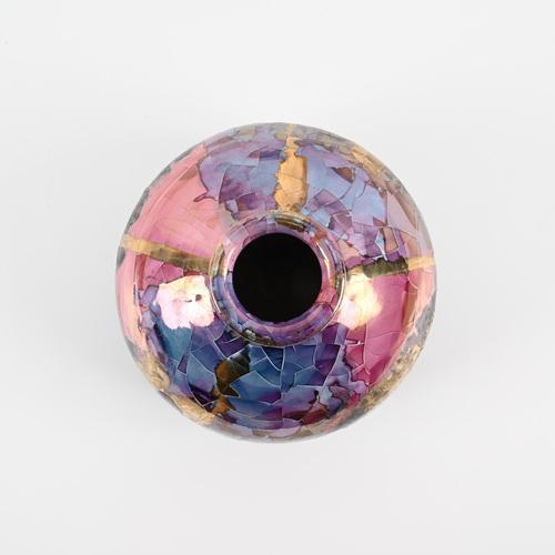 1970s Mid-Century Polychrome Enameled Ceramic Vase by Claudio Pulli, 1970s For Sale - Image 5 of 15