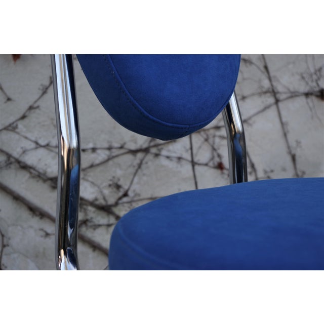 Chrome Rotating Stool, 1990s For Sale - Image 4 of 18