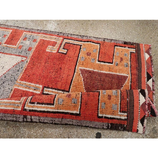 Galerie Shabab Collection Mid-20th Century Turkish Anatolian Tribal Runner For Sale - Image 9 of 10