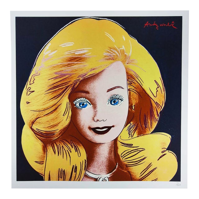 1980s Andy Warhol "Barbie" Limited Edition Lithograph by Cmoa For Sale