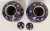 Navy Blue 20th Century Chinese Famille Porcelain Lidded Spice Jars With Dragon Motifs- a Pair For Sale - Image 8 of 12